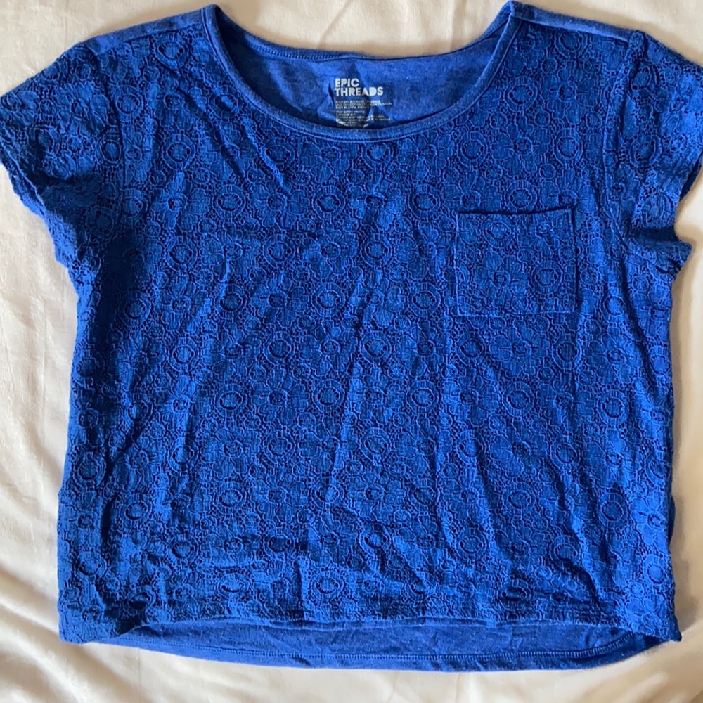 🎀GIRLS🎀 cute blue tee